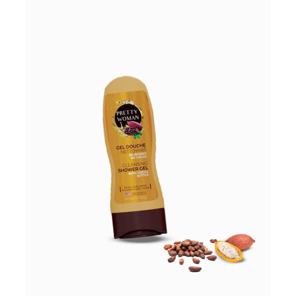 GEL DOUCHE NETTOYANT PRETTY WOMAN AU BEURRE DE CACAO