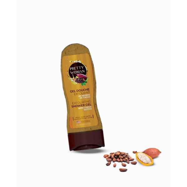 GEL DOUCHE EXFOLIANT PRETTY WOMAN AU BEURRE DE CACAO